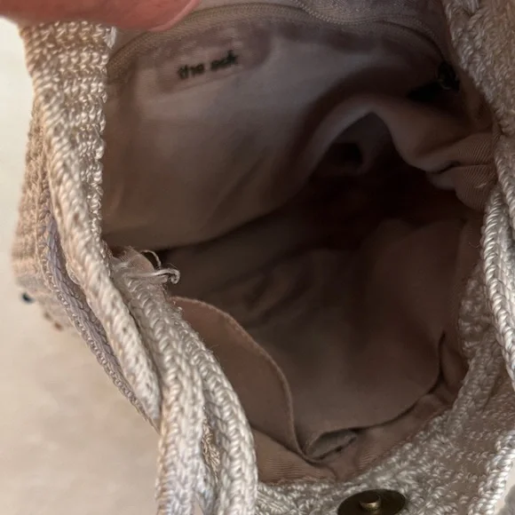 The Sak Sayulita Cream Crochet Crossbody Bag with Multicolor Beading - Picture 8 of 13